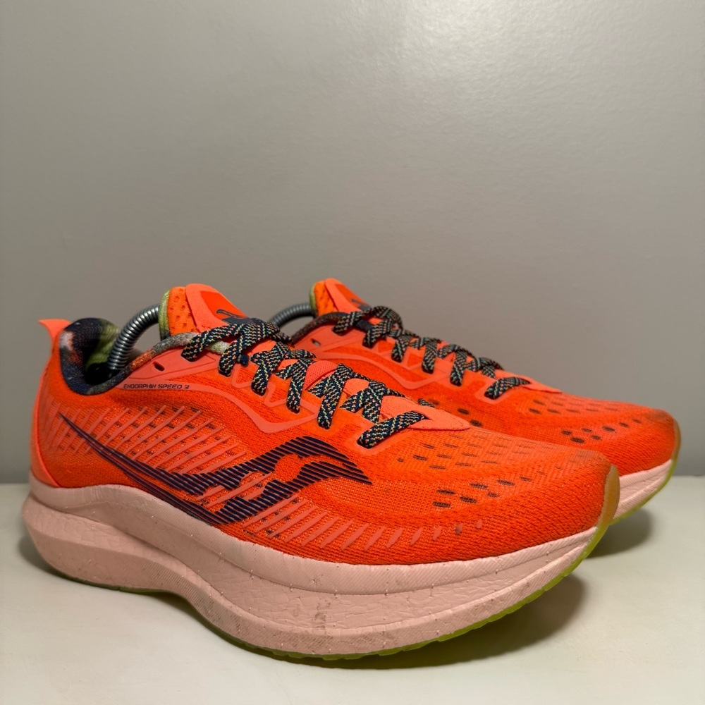 Saucony Endorphin Speed 2 Campfire Story Women Size 7.5 Orange Running Athletic